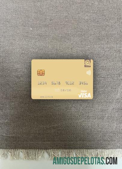 Cartão de Débito Visa do Banco Daesong da Coreia do Norte Photolook Front modelo